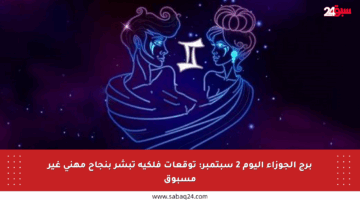 برج الجوزاء اليوم 2 سبتمبر: توقعات فلكية تبشر بنجاح مهني غير مسبوق